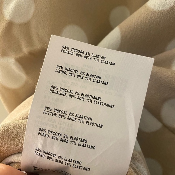 Prada Beige Polka Dot Midi Dress - Picture 7 of 7